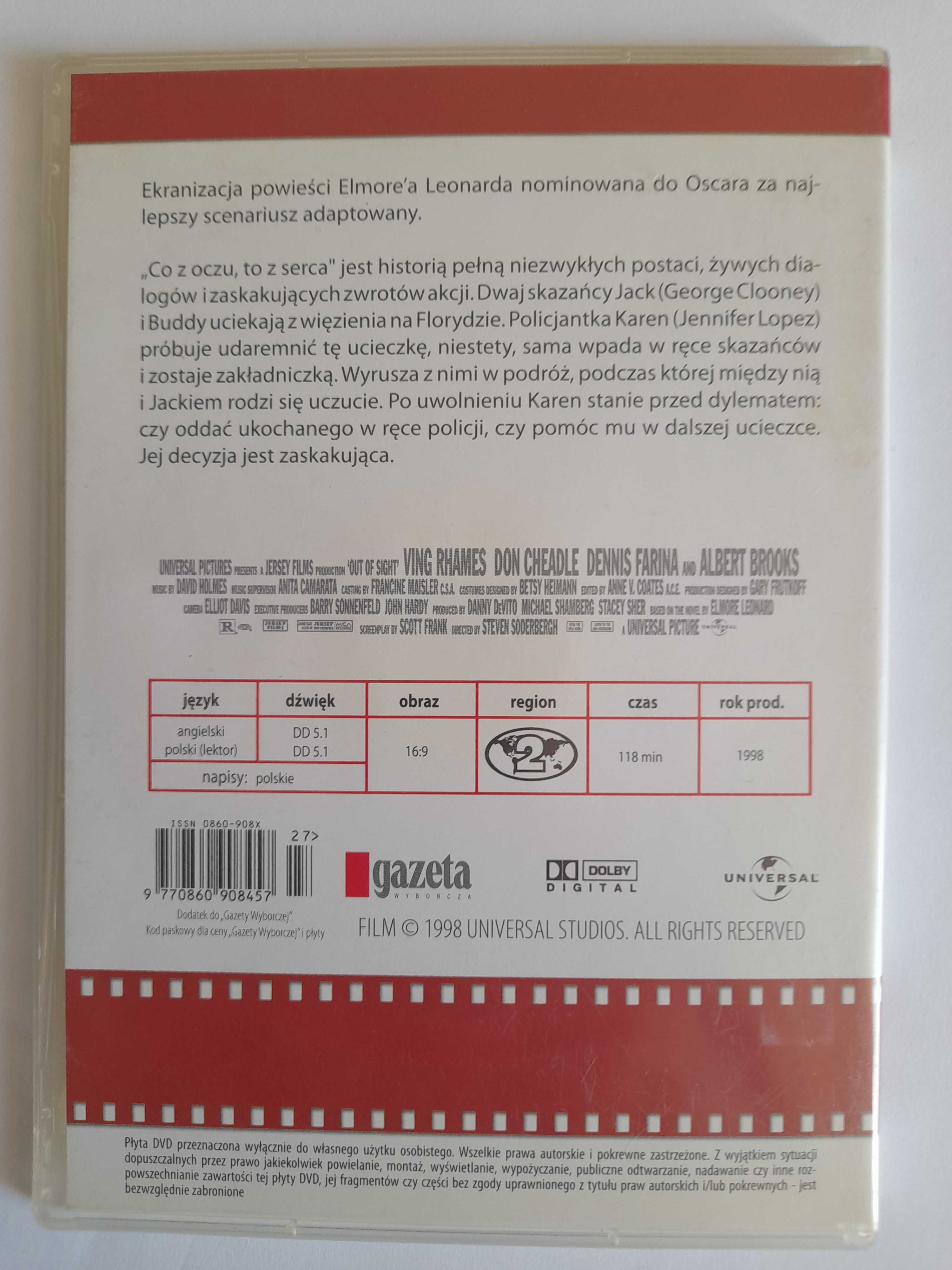 Co z oczu, to z serca DVD