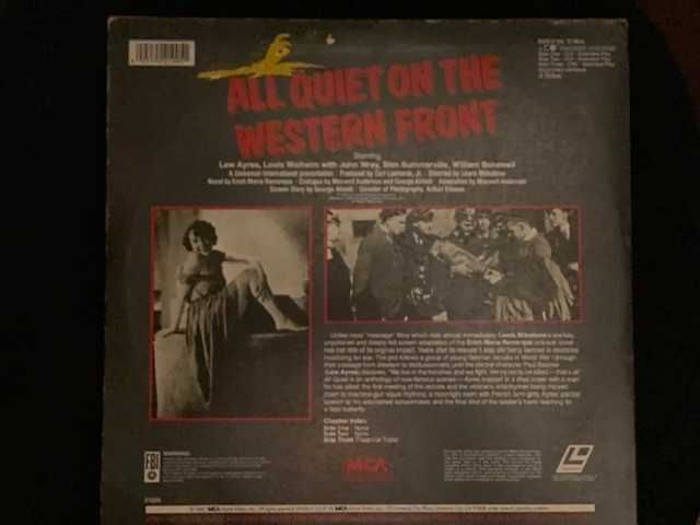 Laserdisc: All Quiet On The Western Front [vintage]