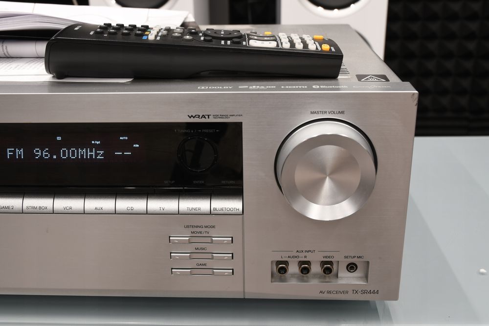 amplituner wzmacniacz do kina domowego stereo Onkyo TX-SR444 Atmos