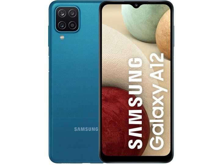 Niebieski Smartfon SAMSUNG Galaxy A12 4-64GB PROMOCJA + GRATIS