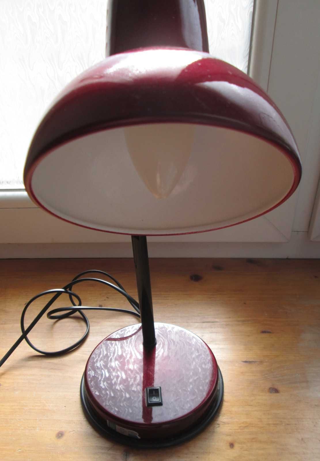 Светильник настольный Desk lamp DSL-042 E27 бордовый
