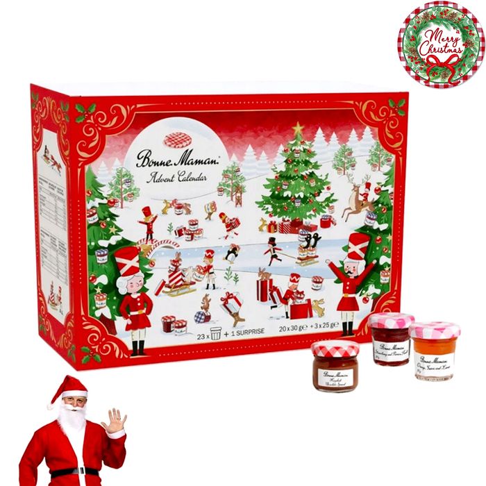 Kalendarz Adwentowy Mini Dżemiki Francuskie Bonne Maman 2025 Prezent
