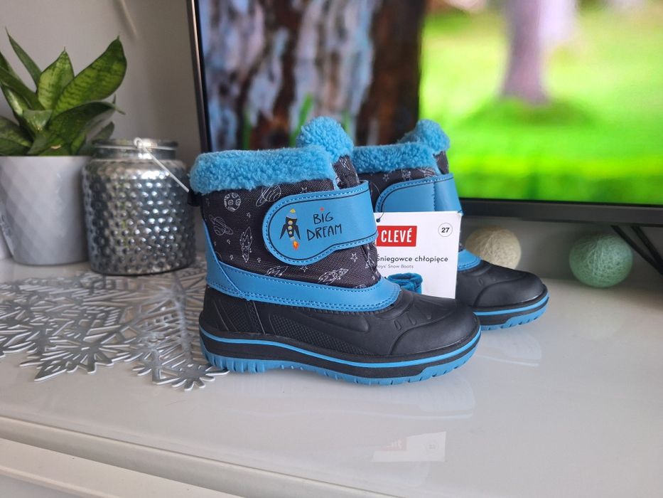 Buty zimowe śniegowce kozaki Cleve rozm.27