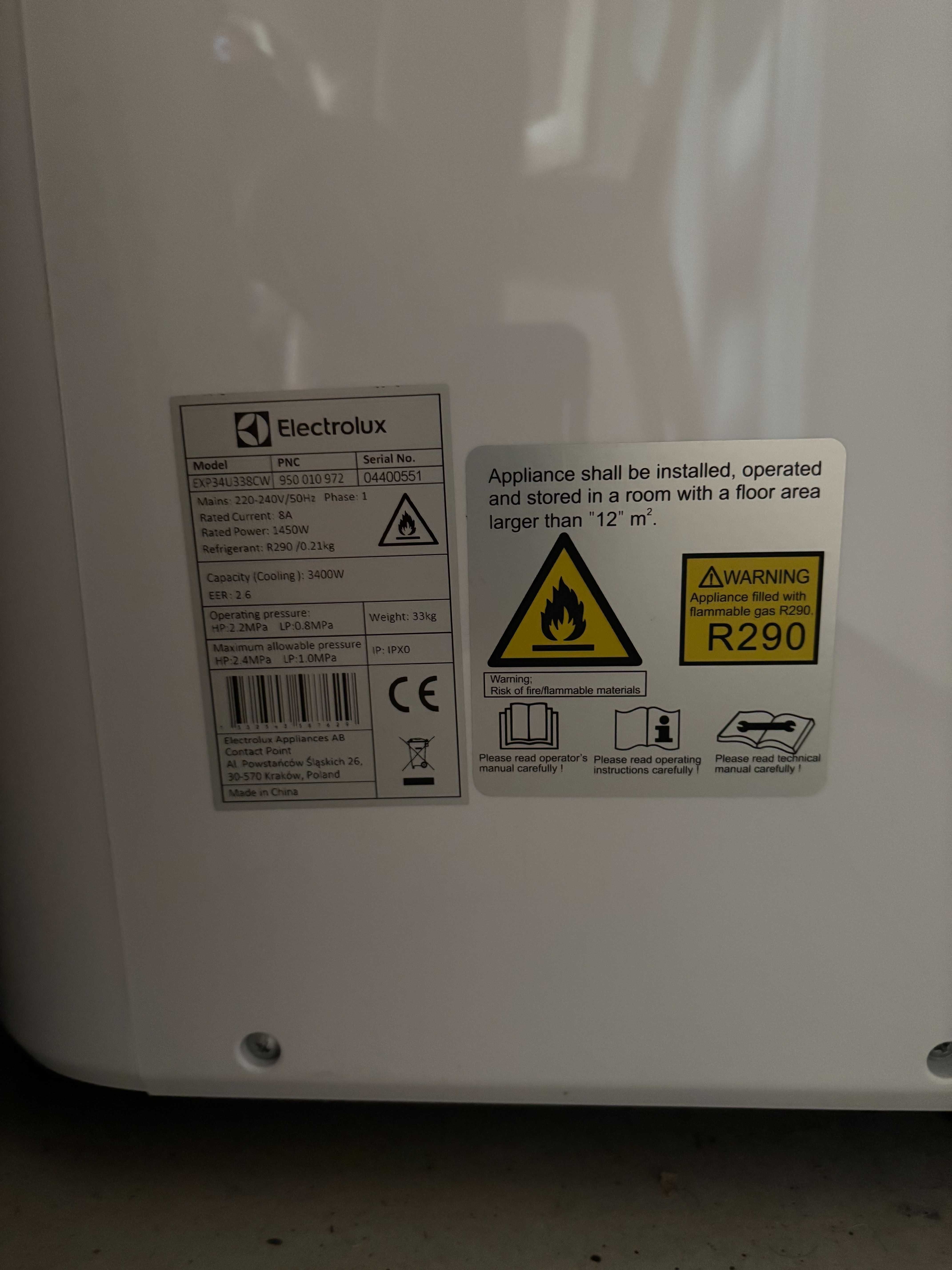Klimatyzator przenośny Electrolux