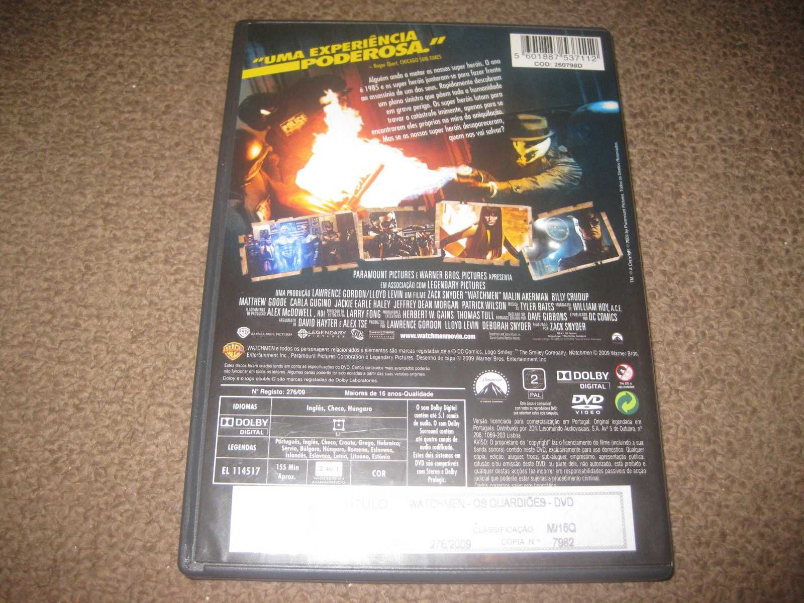 DVD "Watchmen - Os Guardiões" de Zack Snyder