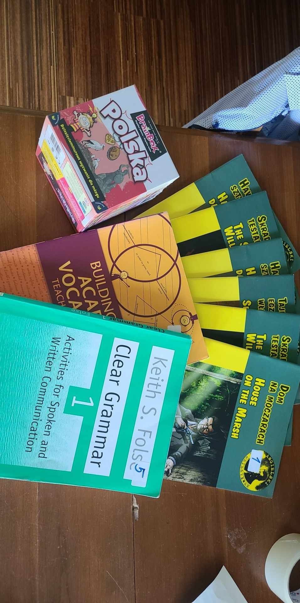 English books and game