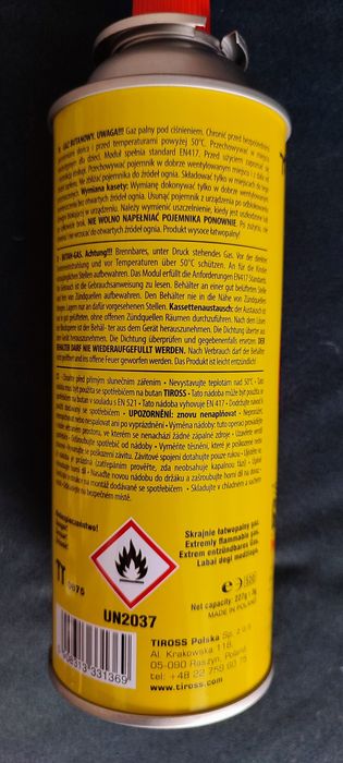 Kartusz ,kuchenka ,gaz,400 ml
