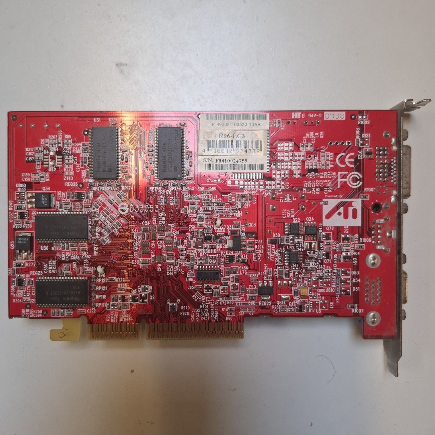 ATI Radeon 9550, 128mb, 128bit AGP