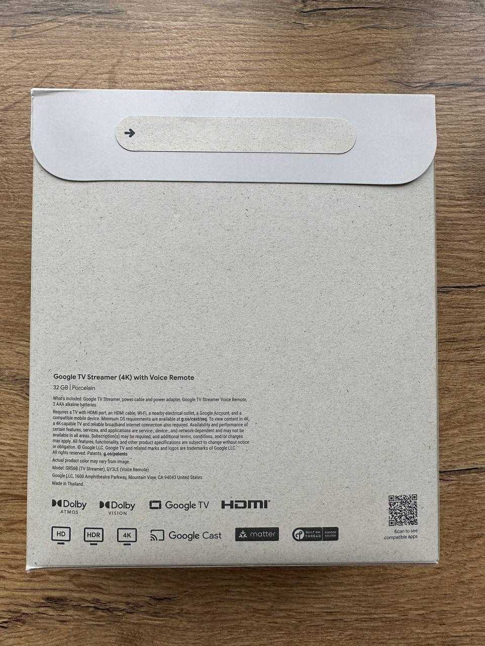 Медиаплеер Google TV Streamer 4K Porcelain