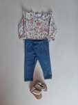Zestaw body, spodnie, buty 68
