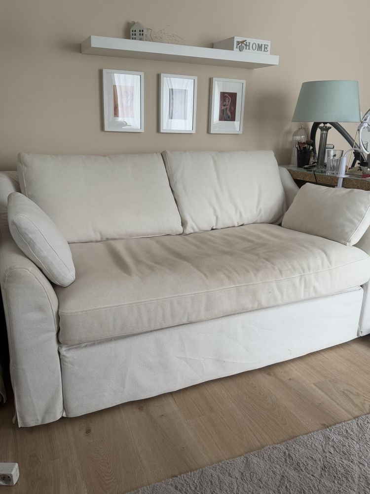 Sofa rozkładana  materac 140x200 FÄRLÖV + pojemnik na pościel - zestaw