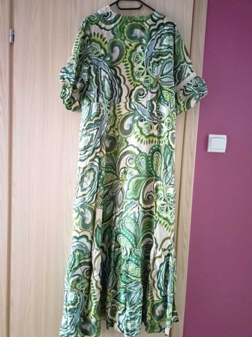 Sukienka maxi zielona