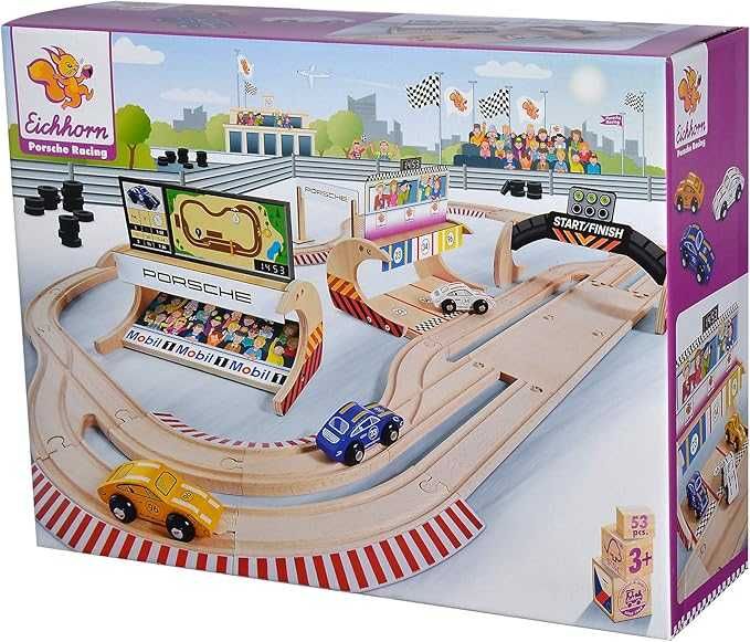 Eichhorn Porsche Racing 109475855 Трек гоночний з бука з 53 предметів