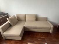 Ikea FRIHETEN sofa bezowa rozkladana tylko odbior wlasny