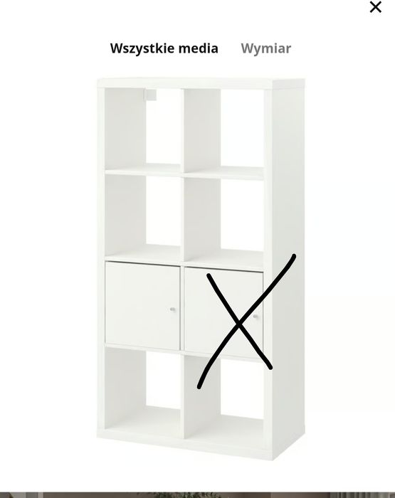 Ikea Kallax + 1 wkład regał