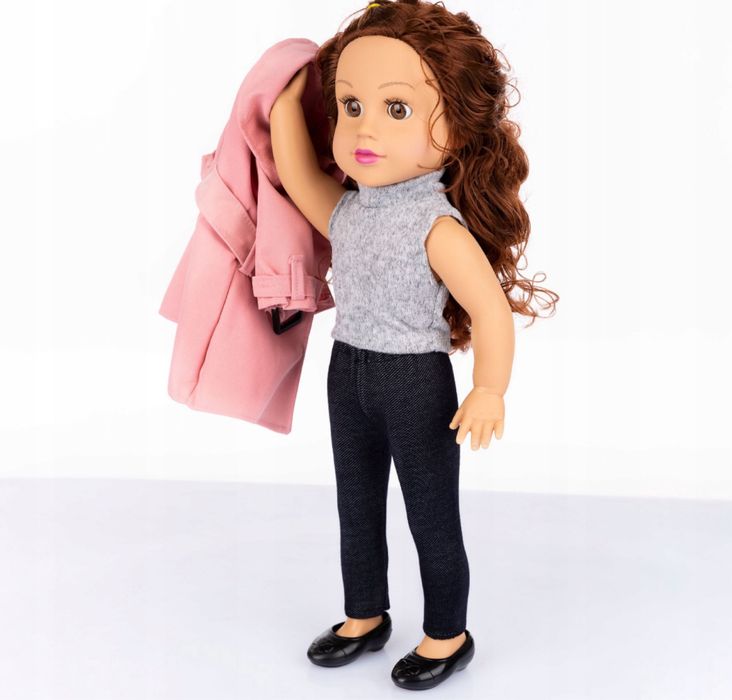 Lalka Bobas Interaktywna Duża 47 cm Śpiewa Mówi po Polsku i Angielskim