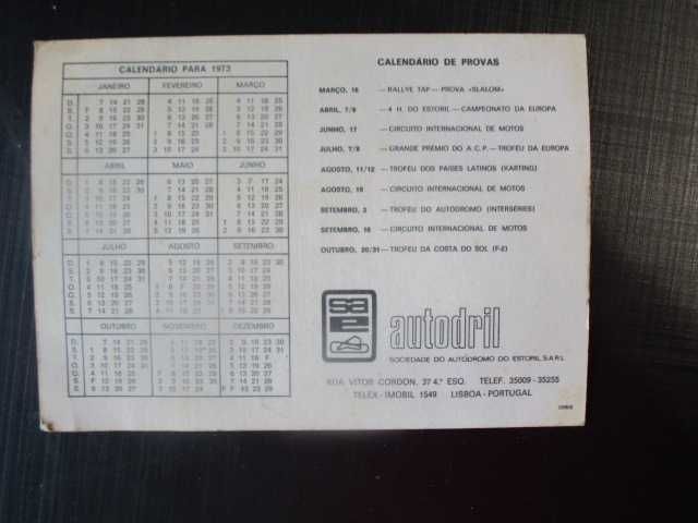 autodromo estoril calendário provas 1973 raro