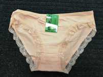 Bambusowe Majtki Damskie KORONKOWE M/L Brzoskwiniowy