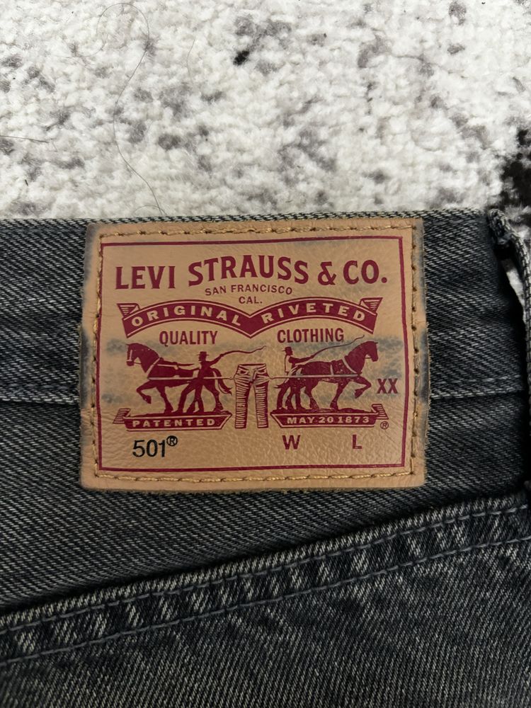 Мужские джинсы Levis 501 Slim fit, Размер S