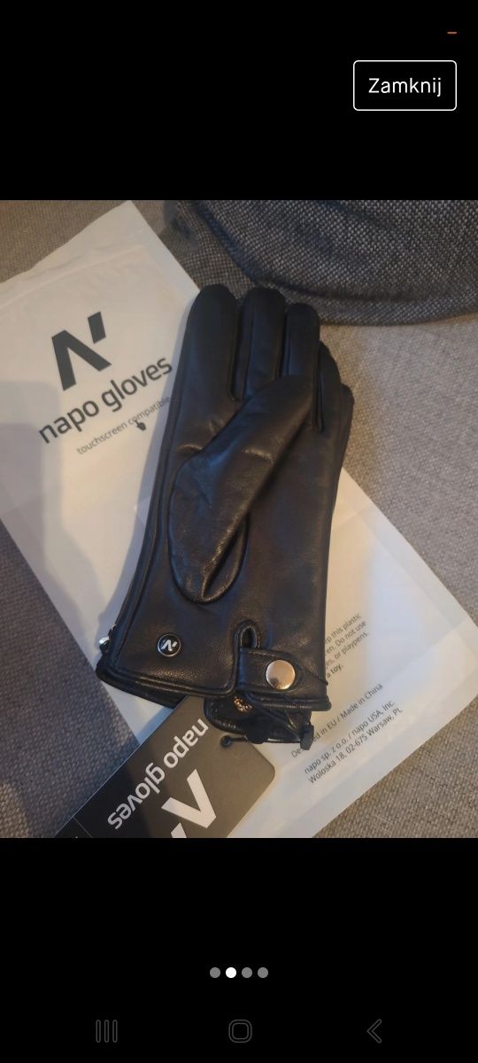 Napo gloves rękawice skórzane