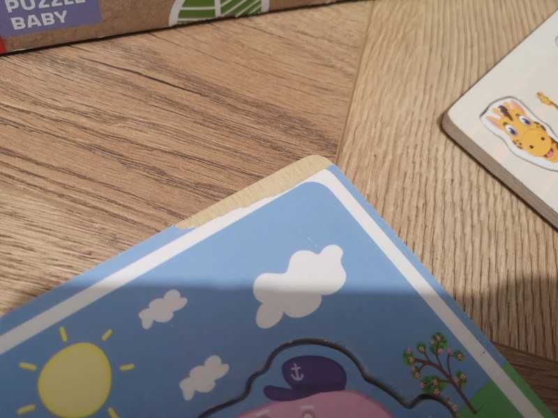 Zestaw zabawek puzzle drewniane Peppa Pig Bing 2+ (dla dwulatka)