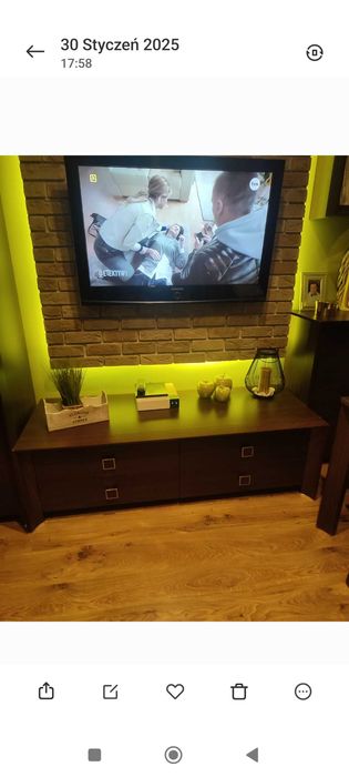 Szafka RTV Black Red White