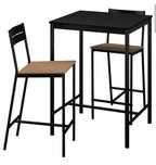 Stolik barowy Ikea Sandsberg plus 2 krzesła