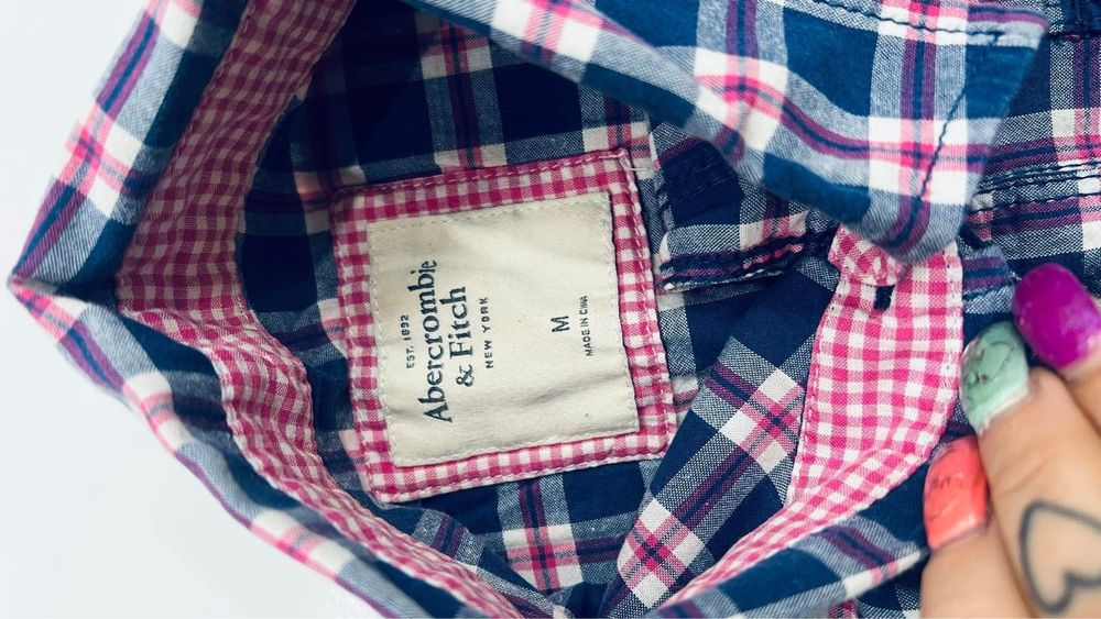 Abercrombie & fitch koszula w kretkę M