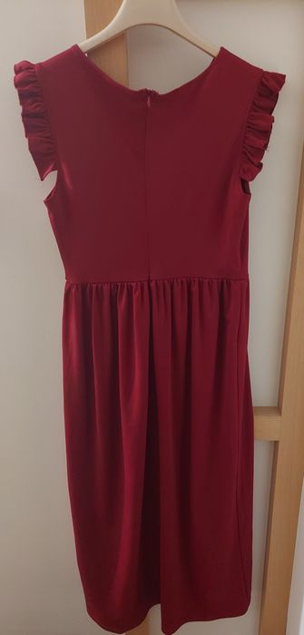 Długa sukienka Burgund rozm M