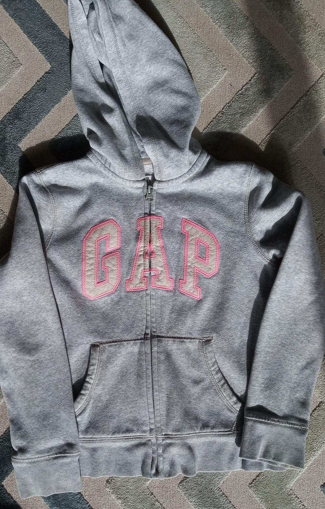 Casaco capucho algodão Gap menina tamanho L