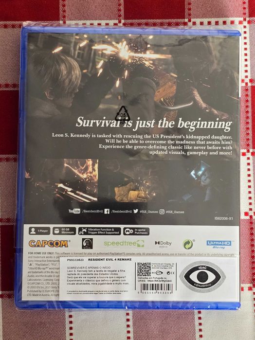 Jogo PS5 Resident Evil 4 Remake, igual a novo