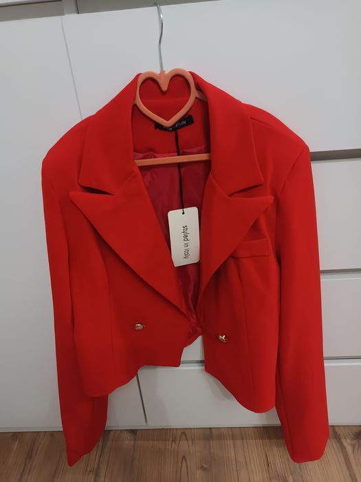 Krótka marynarka żakiet damski