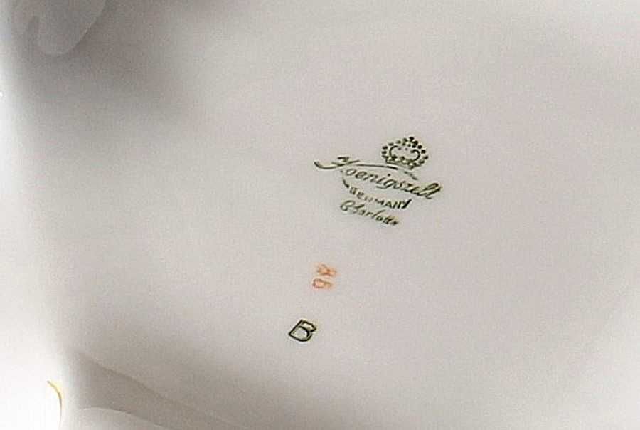 Waza do zupy serwis Charlotte porcelana śląska Koenigszelt l.30-40