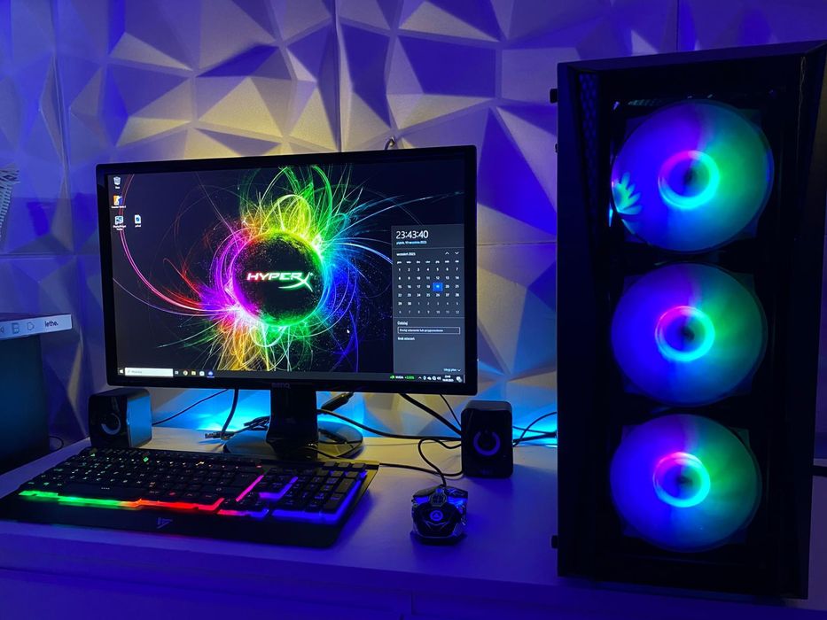 Komputer do gier cały zestaw gamingowy I5 GTX1050 8gb 120ssd 1000hdd