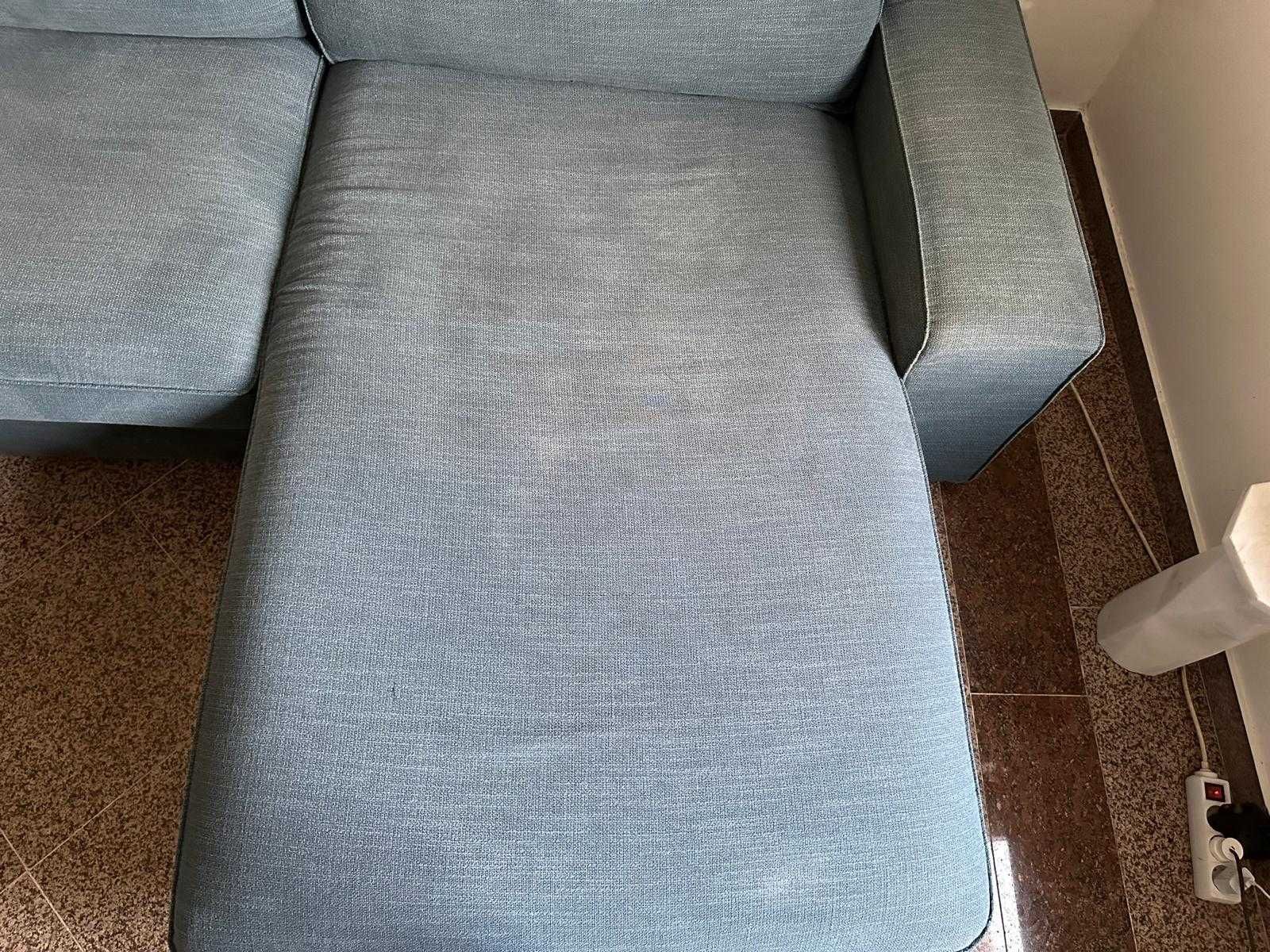 Sofá ikea KIVIK c/chaise longue azul