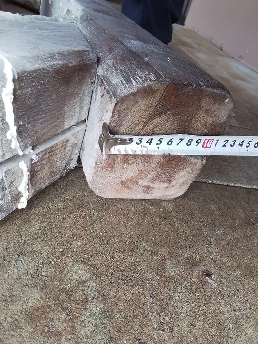 Drewniana belka do kominka Stare drewno z klimatem