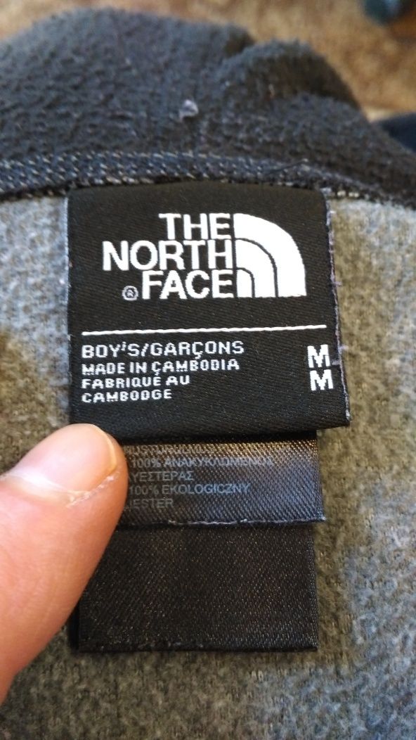 bluza polarowa dziecieca z kapturem(hoodie)The North Face haft logo