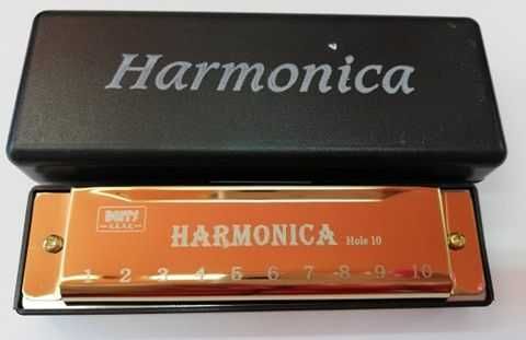 Harmonijka ustna HD-10-1 złota