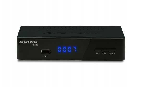 dekoder telewizji naziemnej ARIVA T40 Ferguson NOWY H265 HEVC