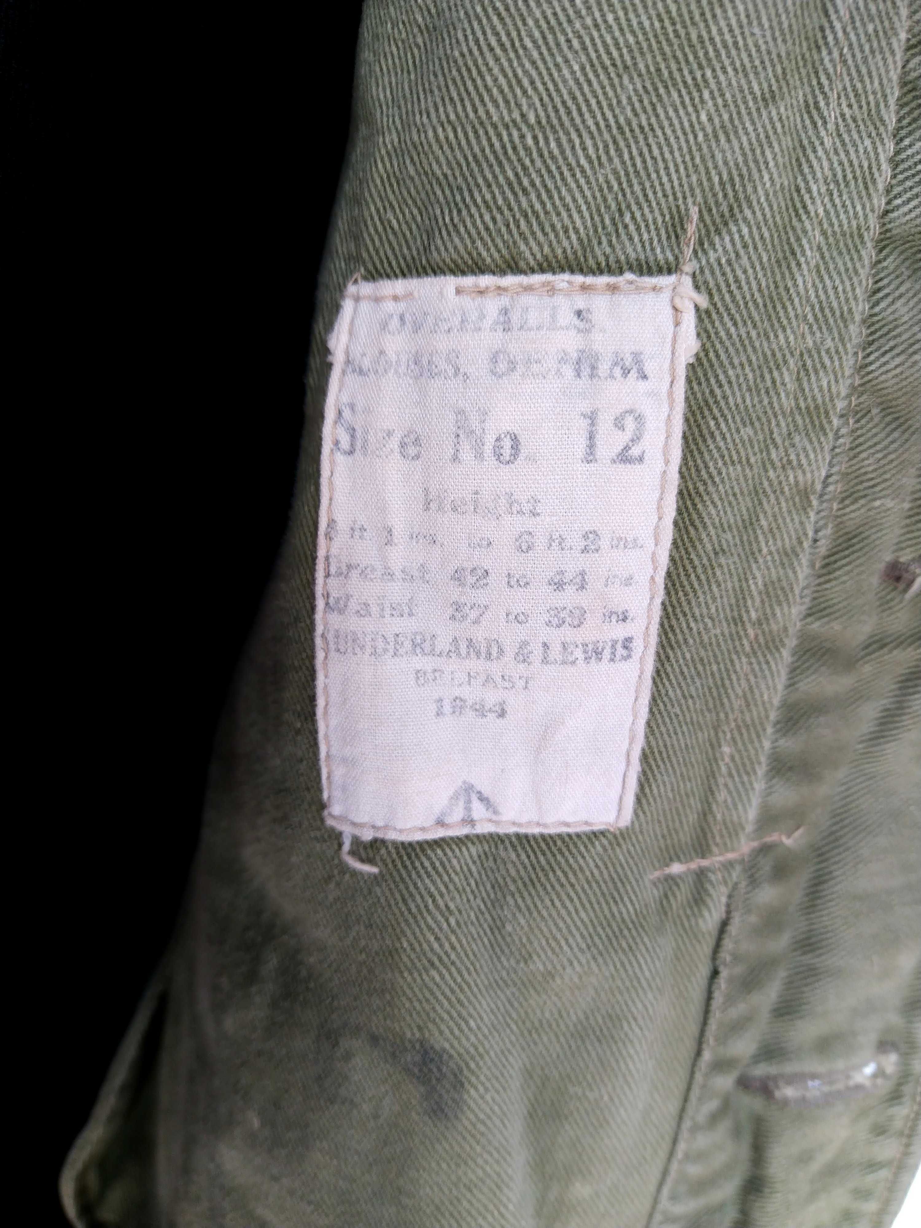 Bluza kurtka Battledress BD Overalls DENIM 1944 II wojna ww2 UK PSZnZ
