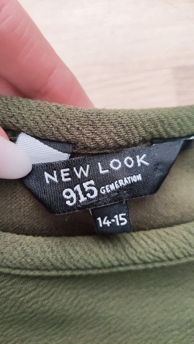 Sukienka 164/170 s/m khaki na ramiączkach