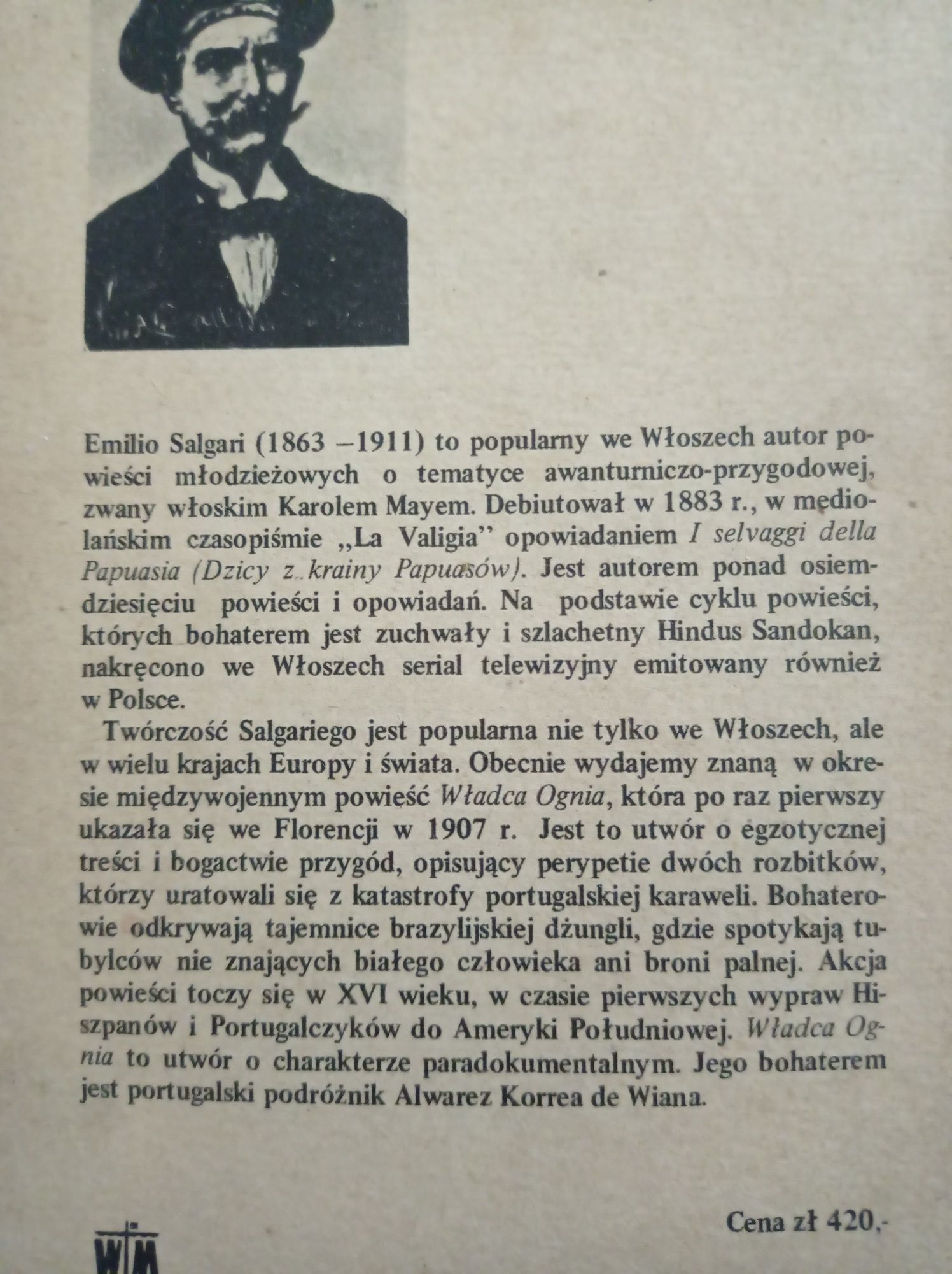 Władca ognia. Emilio Salgari
