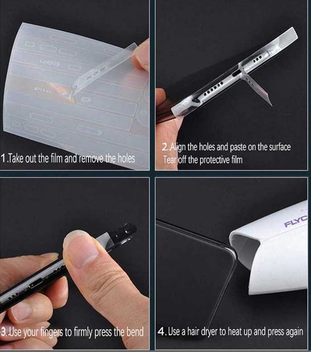 Броньована гідрогель  iPhone 17 16-13-14-15 всі моделі  2x1 Зад і бока