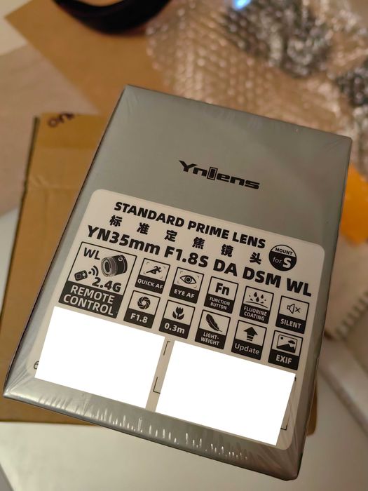 Yongnuo YN 35mm f/1.8S DA DSM WL z mocowaniem Sony E