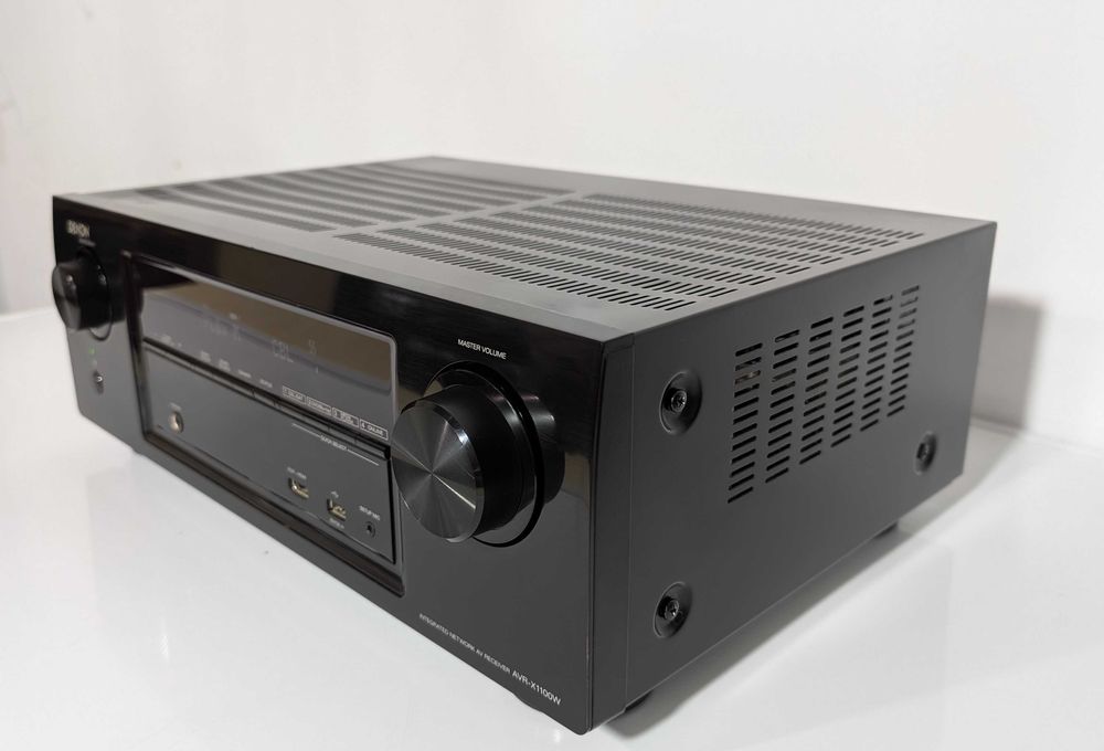 7.2 Ресивер Denon AVR-X1100W,має 120 Вт/канал/ Wi-Fi/Bluetooth/HDMI/4K