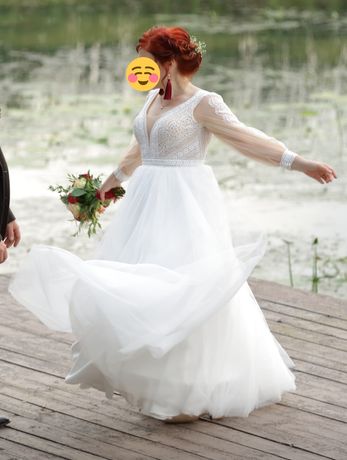 Свадебное платье бохо рустик
