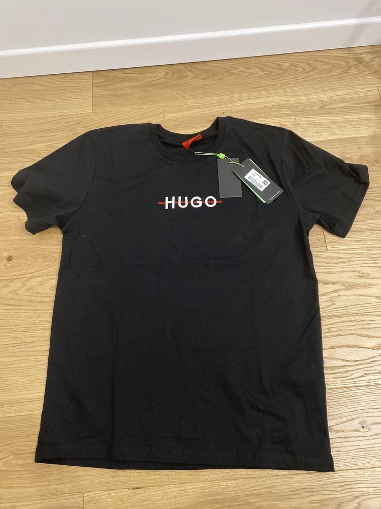 Czarny T-shirt hugo boss