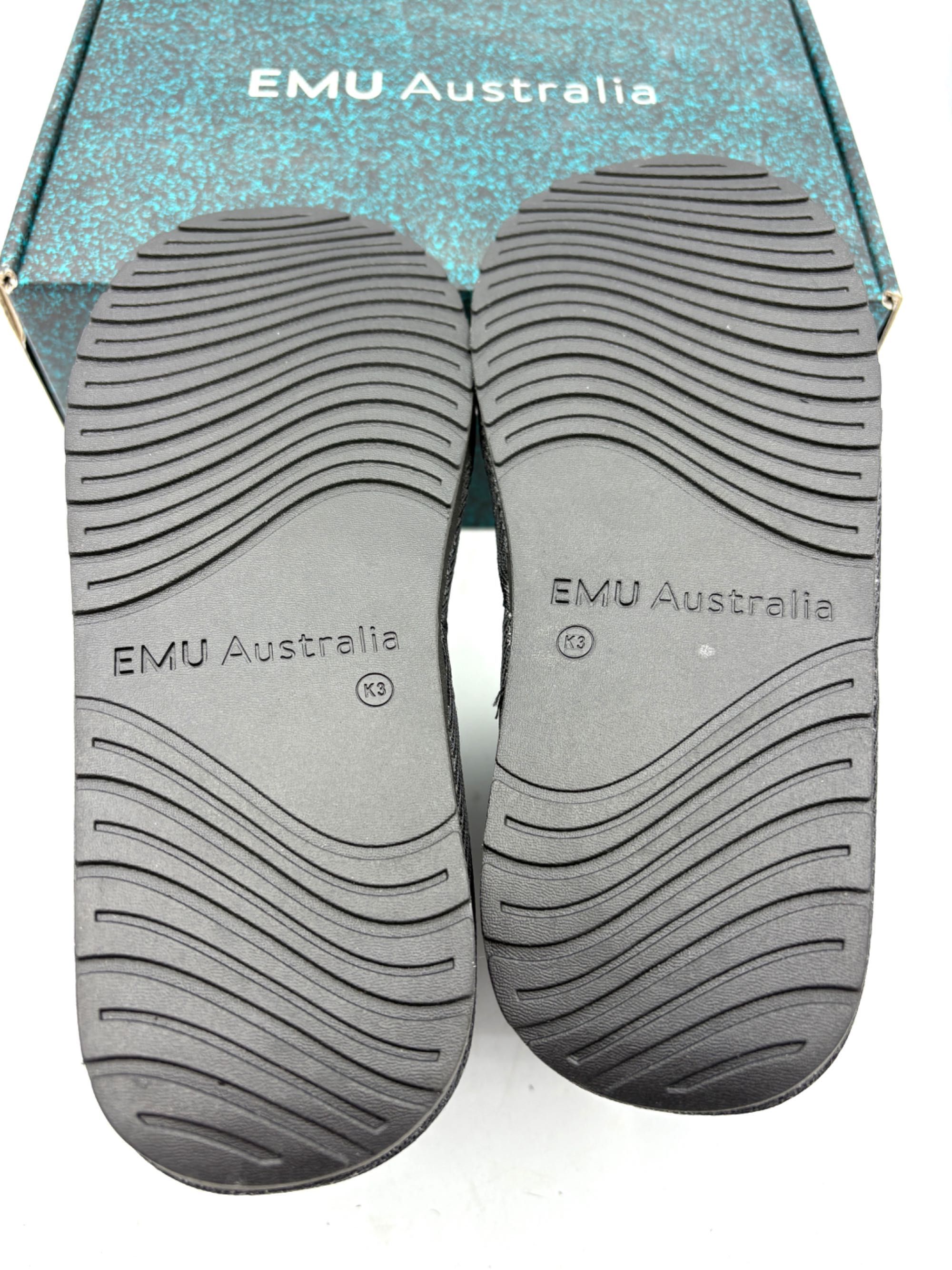 ‼️Nowe oryginalne botki śniegowce EMU AUSTRALIA czarne srebrne 35