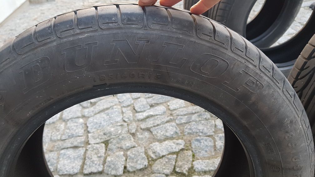 Opony letnie kpl 185/60 R 15, 2 szt Dayton,  2 szt Dunlop