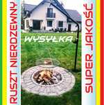 Ruszt nad palenisko grill ogrodowy ognisko obracany z korba kpl zuraw